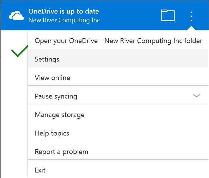 Screenshot from OneDrive