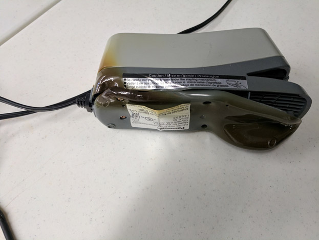 Melted stapler