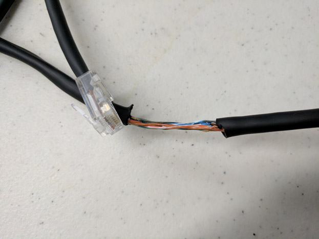 Melted cable