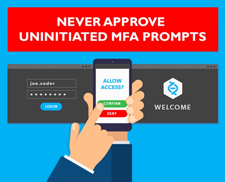 Do not approved random MFA prompts graphic