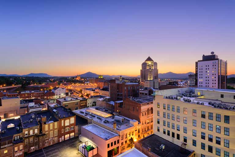 View of downtown Roanoke